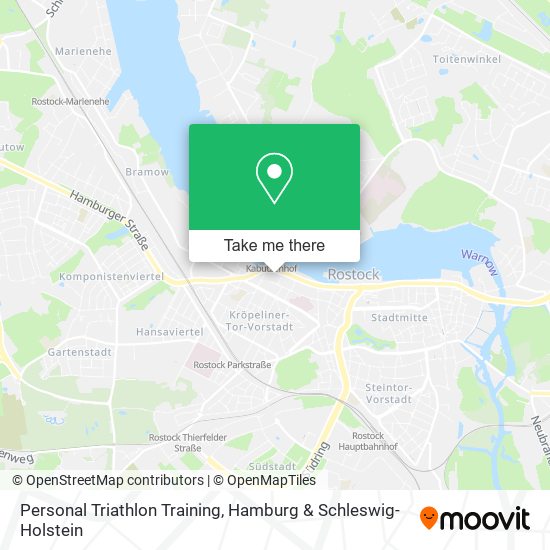 Personal Triathlon Training map