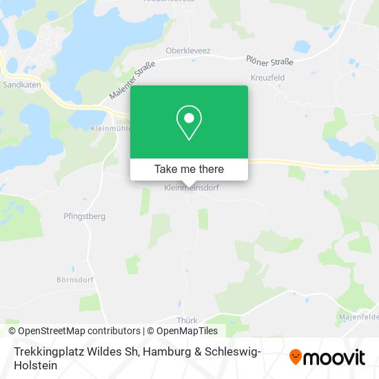 Trekkingplatz Wildes Sh map
