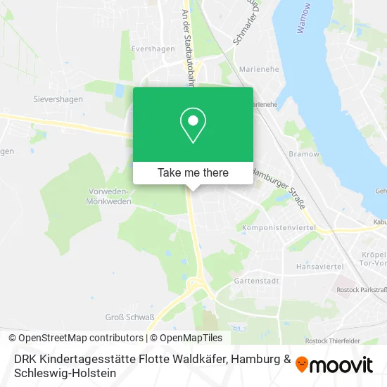 Карта DRK Kindertagesstätte Flotte Waldkäfer