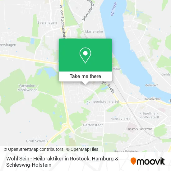 Карта Wohl Sein - Heilpraktiker in Rostock