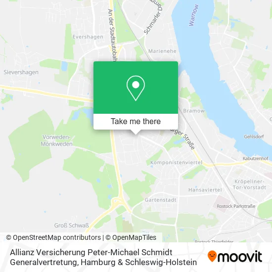 Карта Allianz Versicherung Peter-Michael Schmidt Generalvertretung