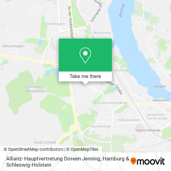 Allianz- Hauptvertretung Doreen Jenning map