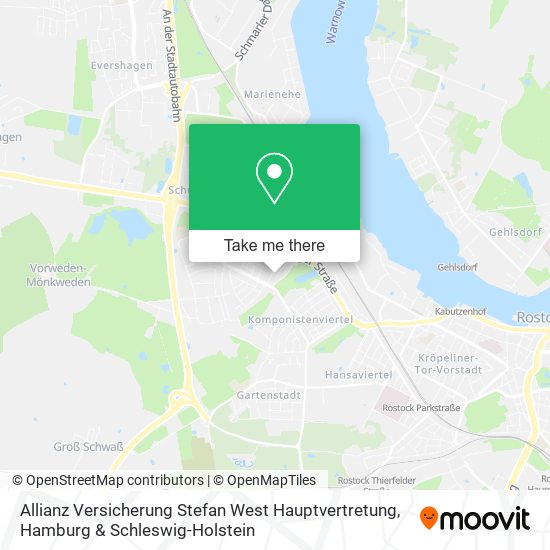 Allianz Versicherung Stefan West Hauptvertretung map