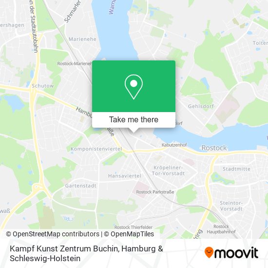 Kampf Kunst Zentrum Buchin map