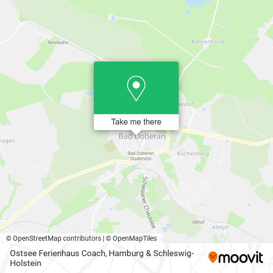 Карта Ostsee Ferienhaus Coach