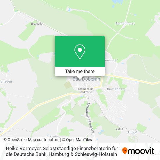 Heike Vormeyer, Selbstständige Finanzberaterin für die Deutsche Bank map