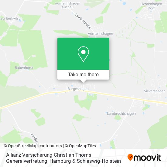 Allianz Versicherung Christian Thoms Generalvertretung map