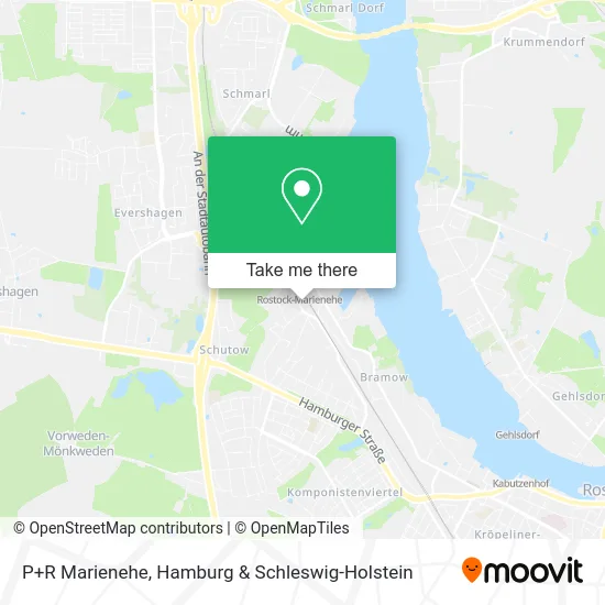 Карта P+R Marienehe