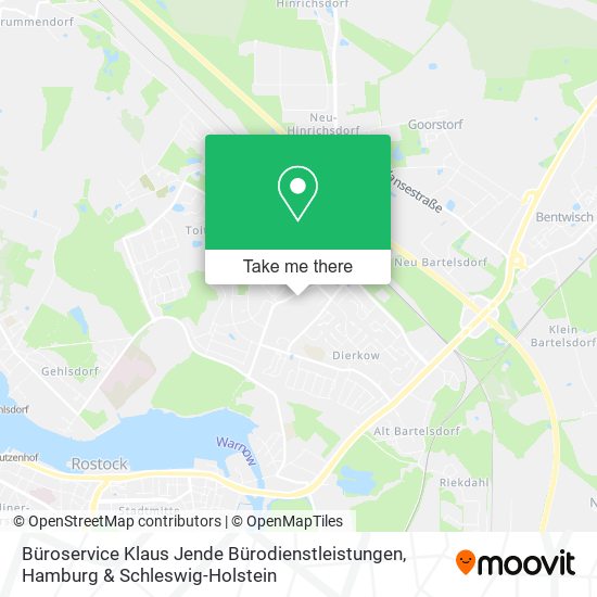 Büroservice Klaus Jende Bürodienstleistungen map