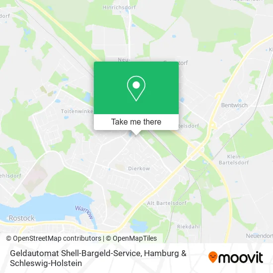 Карта Geldautomat Shell-Bargeld-Service