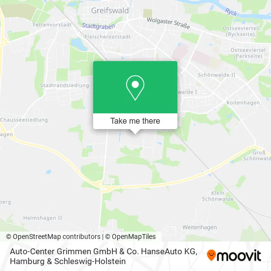 Карта Auto-Center Grimmen GmbH & Co. HanseAuto KG