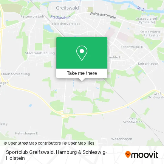 Карта Sportclub Greifswald