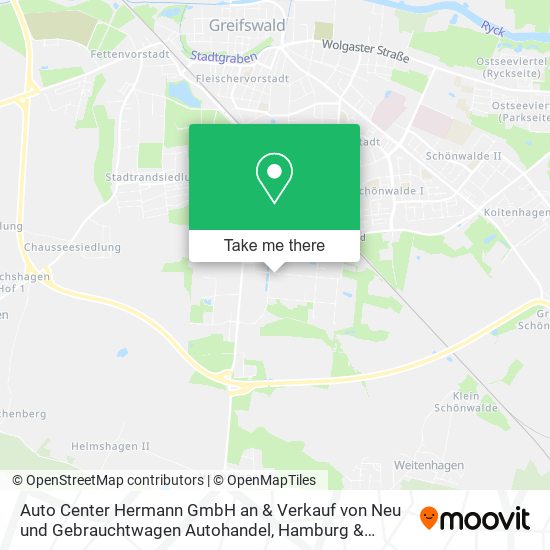 Карта Auto Center Hermann GmbH an & Verkauf von Neu und Gebrauchtwagen Autohandel