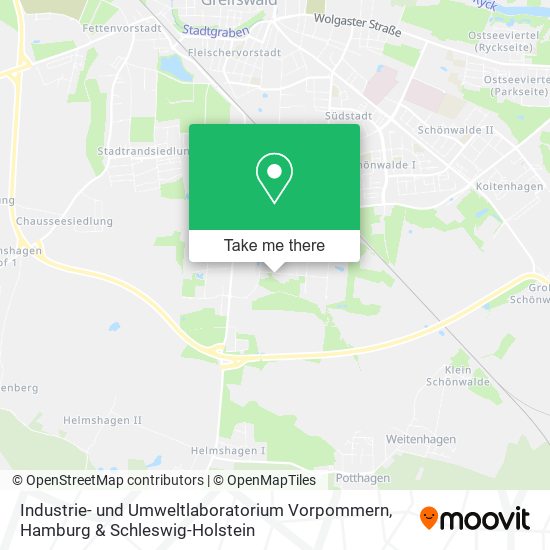 Карта Industrie- und Umweltlaboratorium Vorpommern