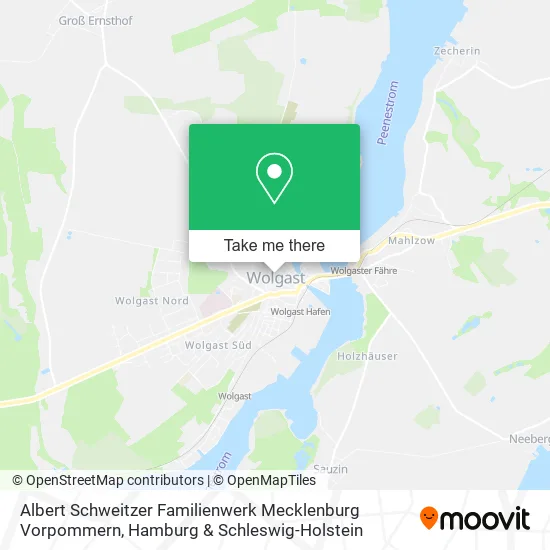 Карта Albert Schweitzer Familienwerk Mecklenburg Vorpommern