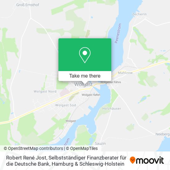 Robert René Jost, Selbstständiger Finanzberater für die Deutsche Bank map