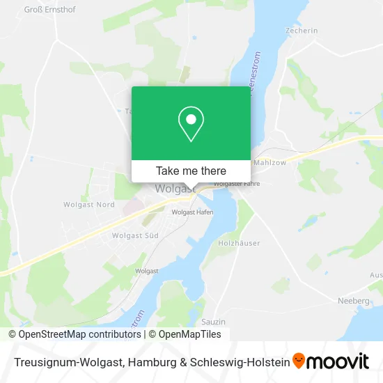 Карта Treusignum-Wolgast