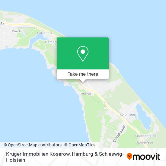 Krüger Immobilien Koserow map