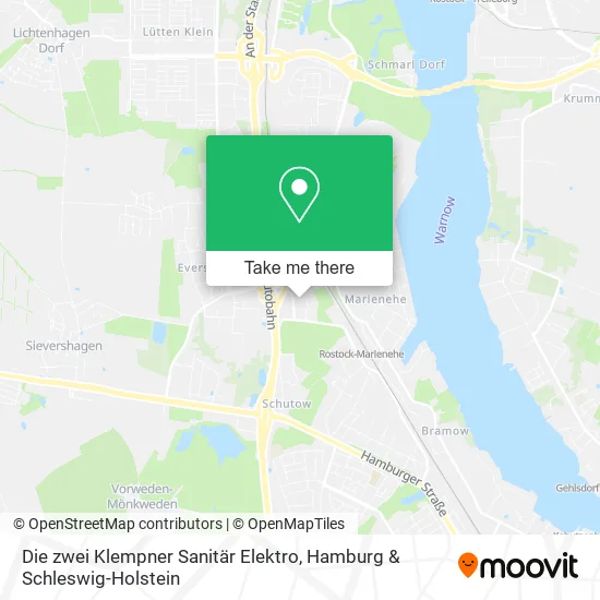 Die zwei Klempner Sanitär Elektro map