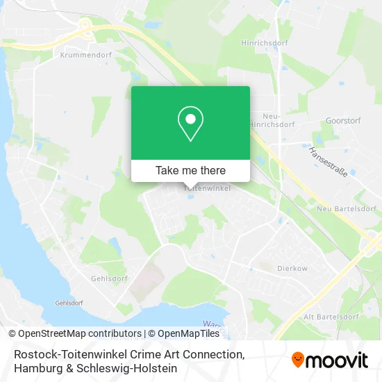 Rostock-Toitenwinkel Crime Art Connection map