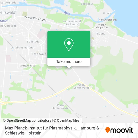 Карта Max-Planck-Institut für Plasmaphysik