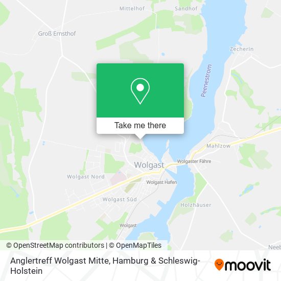 Anglertreff Wolgast Mitte map