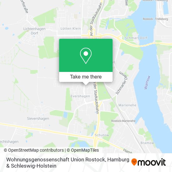 Wohnungsgenossenschaft Union Rostock map