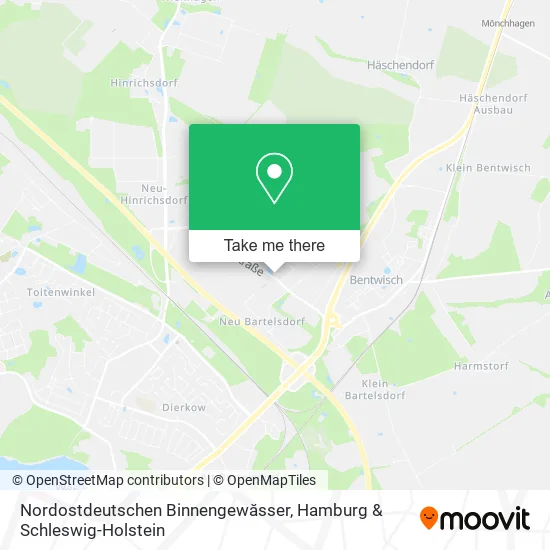 Карта Nordostdeutschen Binnengewăsser