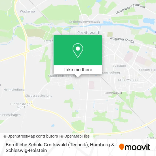 Карта Berufliche Schule Greifswald (Technik)