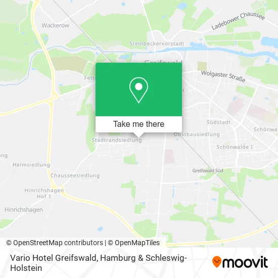 Карта Vario Hotel Greifswald