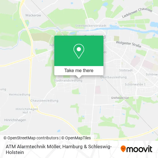 Карта ATM Alarmtechnik Möller