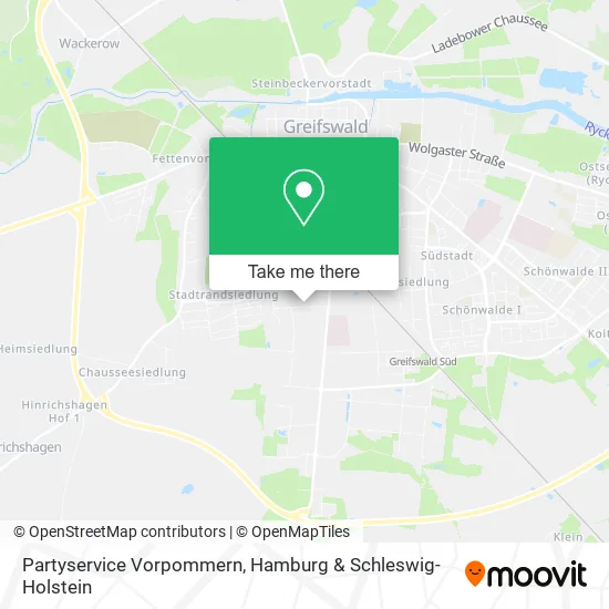 Карта Partyservice Vorpommern
