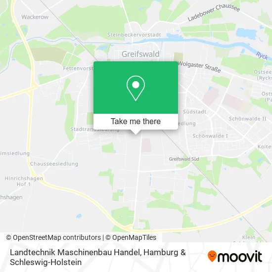Карта Landtechnik Maschinenbau Handel