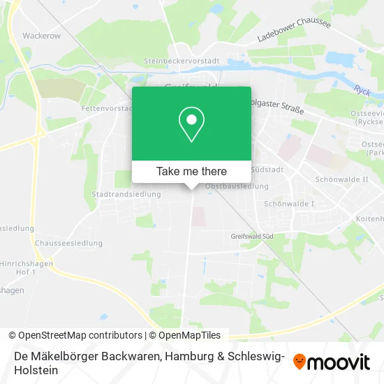 Карта De Mäkelbörger Backwaren