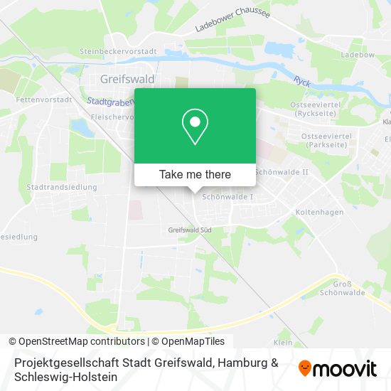 Projektgesellschaft Stadt Greifswald map