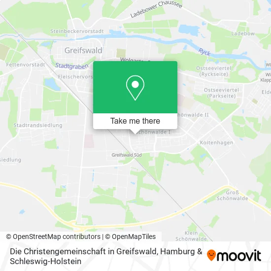 Карта Die Christengemeinschaft in Greifswald