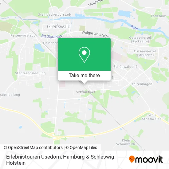 Карта Erlebnistouren Usedom