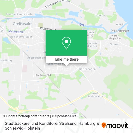 Stadtbäckerei und Konditorei Stralsund map
