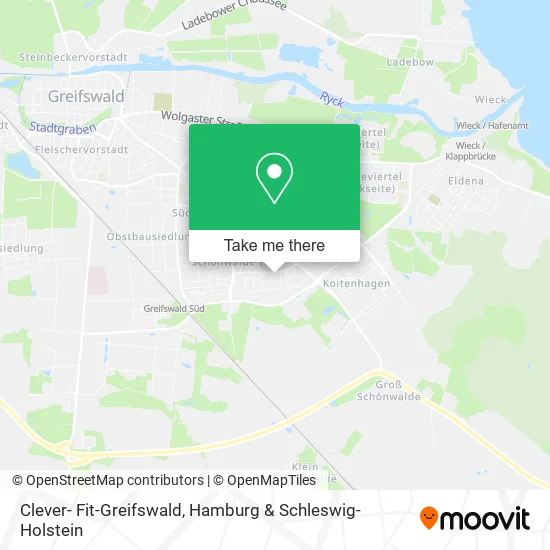 Карта Clever- Fit-Greifswald