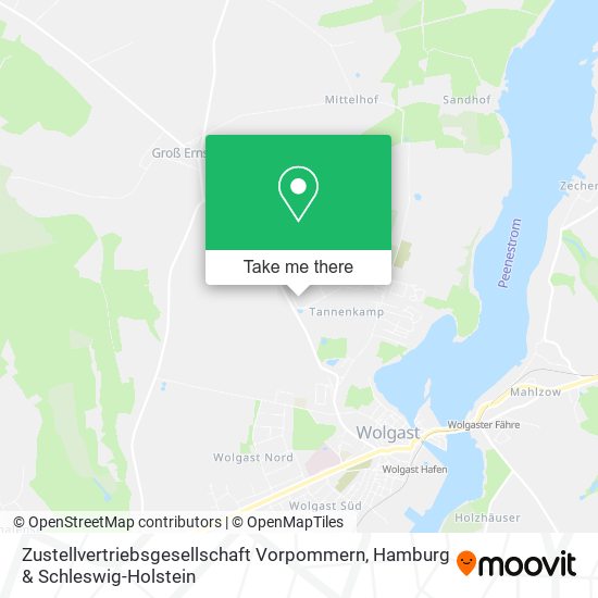 Карта Zustellvertriebsgesellschaft Vorpommern