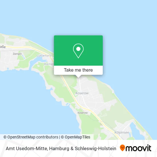 Карта Amt Usedom-Mitte