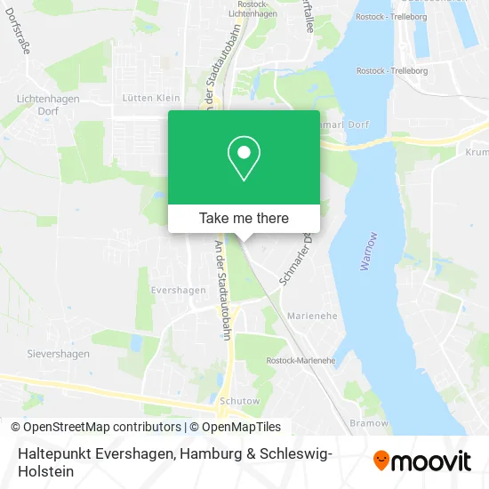 Карта Haltepunkt Evershagen