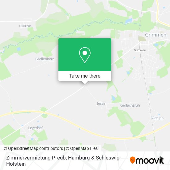 Zimmervermietung Preub map