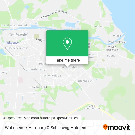 Карта Wohnheime