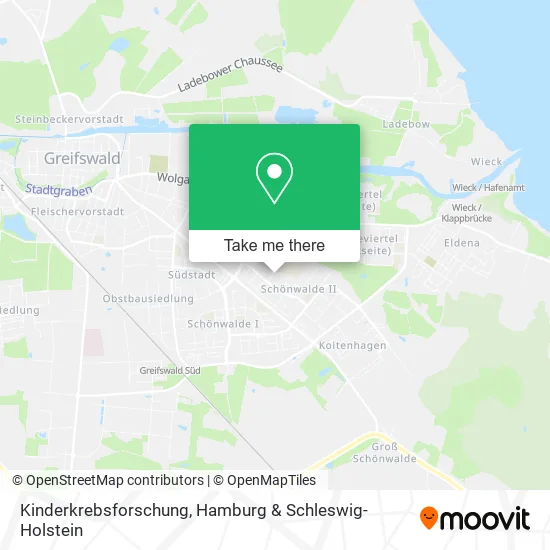 Карта Kinderkrebsforschung