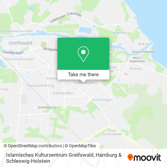 Карта Islamisches Kulturzentrum Greifswald