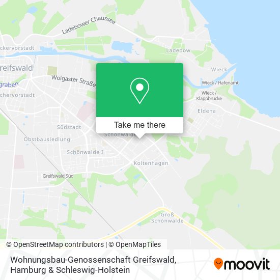 Wohnungsbau-Genossenschaft Greifswald map