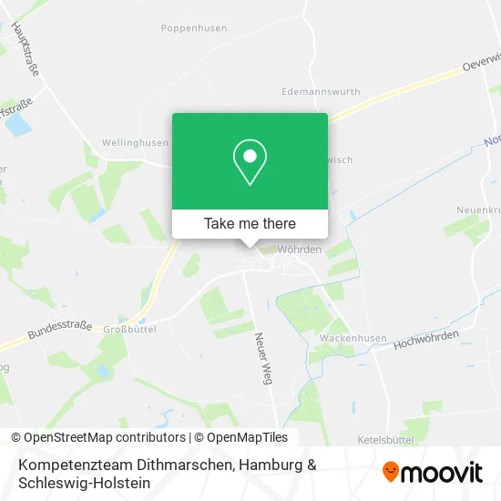 Карта Kompetenzteam Dithmarschen