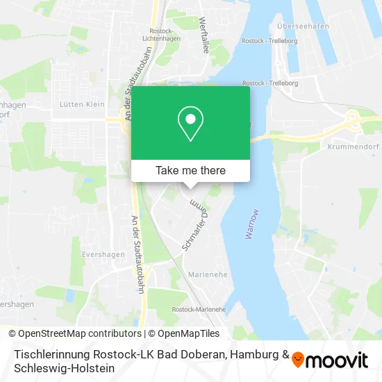 Карта Tischlerinnung Rostock-LK Bad Doberan