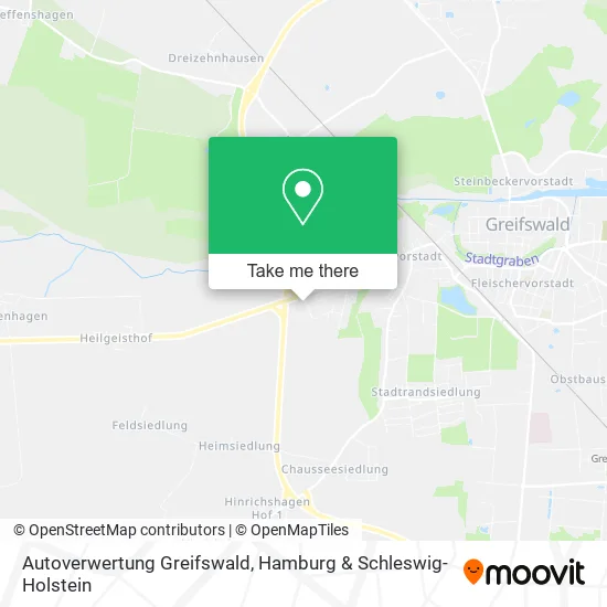 Карта Autoverwertung Greifswald